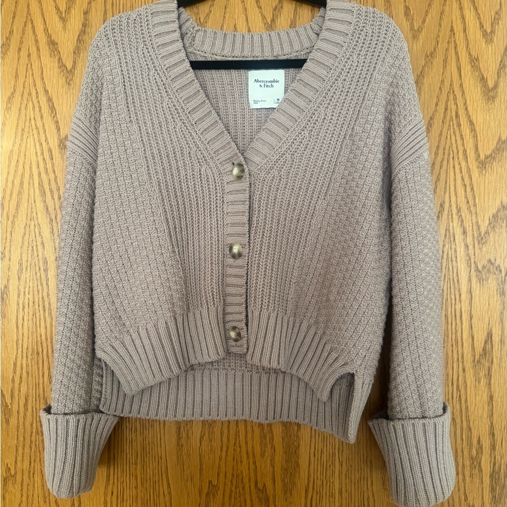 Abercrombie & Fitch Women's Taupe Cardigan